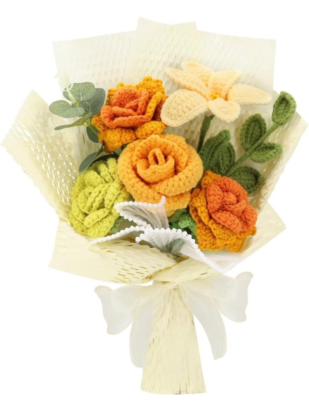 Handmade Crochet Flower Bouquet | Unique Gift for Loved Ones | Floral Home Decor